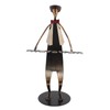 Piano Player Figurine Stable Base Elegant Decorative Metal Musical Statue