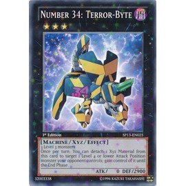 YU-GI-OH! - Number 34: Terror-Byte (SP13-EN025) - Star Pack 2013 - 1st Edition - Starfoil Rare