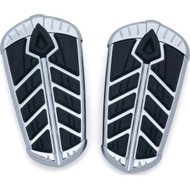Kuryakyn 5656 Spear Passenger Floorboard Inserts for 2015-19 Indian Motorcycles, Chrome, 1 Pair