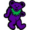 Square Deal Recordings & Supplies Small Purple Bear with Green