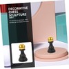 2pcs Simulated Chess Perfection Game Decorative Chess Sculpture Knight Statue