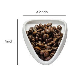 Mozacona Ceramic Coffee Scoop Coffee Bean Weighing Bowl Coffee Powder Spoon