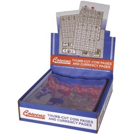 Cowens Coin Pages For 2 1/2 x 2 1/2 Coin Flips (Qty= 10 Pages) .
