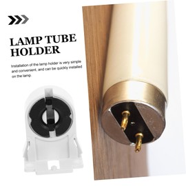 Operitacx 1 Satz Fluorescent Lampenfassung Robuste Halterung Für Leuchtstoffröhren Einfache Installation Langlebige Bauweise Für Deckenlampen Und Unterbauleuchten 50 Stück