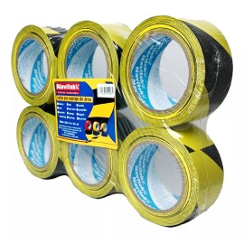 Navitek - Navitek Cinta Marcaje Área Delimitadora Amarillo Con Negro Mod 755 48mmx33m (6 Pzas)