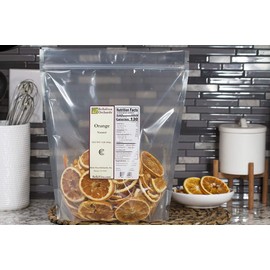 Bella Viva Orchards Natural Dried Orange Slices, Sweet no Sugar Added, 1 lb of Dried Fruit