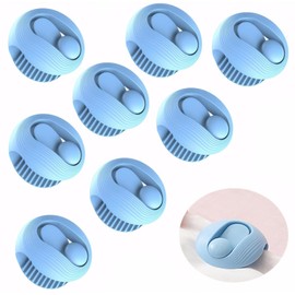 BLOOPIC 8 Piece Futon Anti-Slip Clip, Strong, Needleless Futon Fastener, Prevents Futons from Slipping, Lightweight, ABS Material, Sheet Blanket, Lightweight, Compact, Anti-Slip, For Fixing Comforter