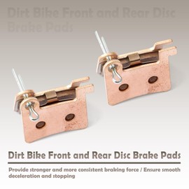 VAINELY 2PCS Sintered Brake Pads Replacement for GT73 for Macfox X2/X7 Dirt Bike Front and Rear Disc Brakes Pads, for Macfox X1S Hydraulic Disc Braking Only, Electric Mountain Bike E-Bike Accessories