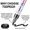 TOOMGGA Black Paint Pens Permanent Paint Markers - 24 Pack