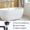 ZACCAS Freestanding Tub Drain Rough-in Kit, [Built to Last][Easy Installation]