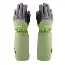 Long Rose Pruning Gardening Gloves Puncture Resistant Work Yard Glove(Green)