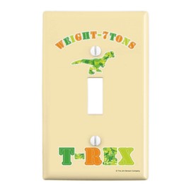 GRAPHICS & MORE Dinosaur Train T-Rex Weight 7 Tons Plastic Wall Decor Toggle Light Switch Plate Cover