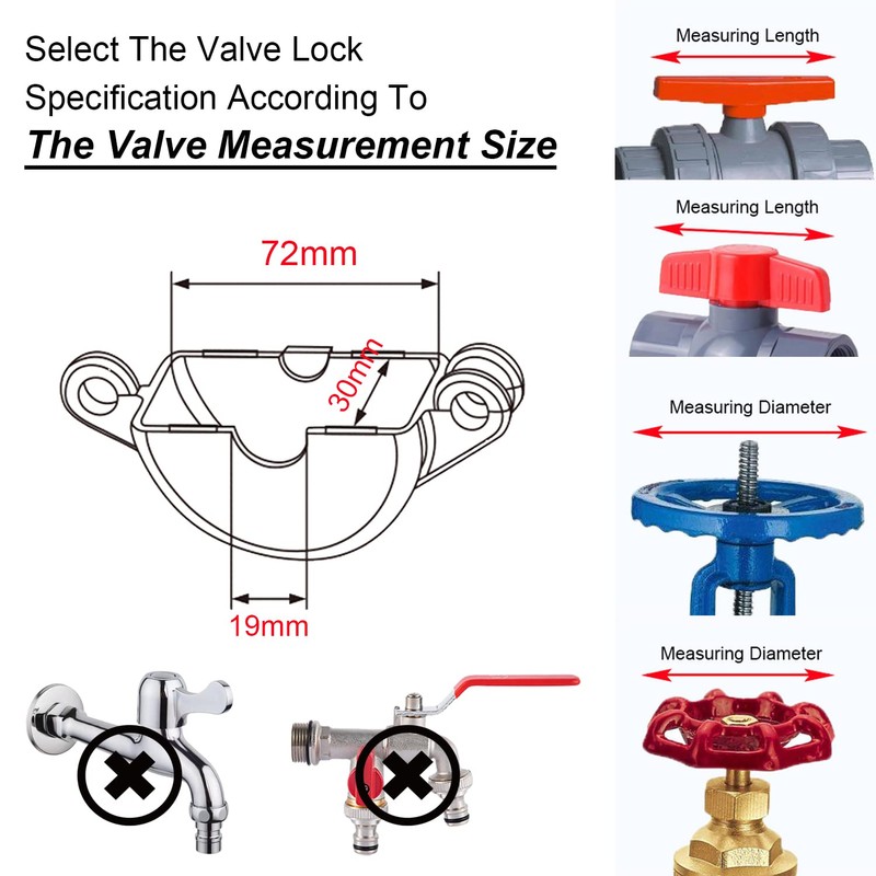 Young Dance Outdoor Faucet Locks with Safety Padlock - Water