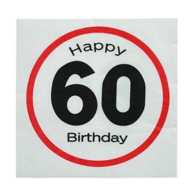 Roxan Out of The Blue Servietten Happy Birthday 60er