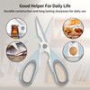 Sairps Left Handed Scissors - Multifunctional, Heavy Duty for Meat