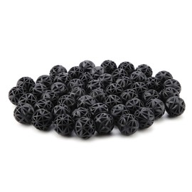 Zerodis 50Pcs Aquarium Filter, Bio Balls Filter Media Bio Porous Filter Biochemical Ball with Cotton Aquarium Pond Filter Material(16mm)