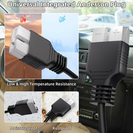 Starlink Mini Cable Anderson Connector with Step Up Converter 12V to 30V, Starlink Mini Power Cable Anderson Plug 23FT/7M