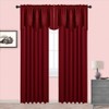 Nicetown Cenefa de oscurecimiento con bordes festoneados, 132 cm x
