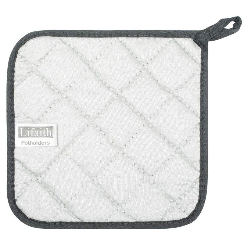 Lifaith 100% Baumwolle Küche Everyday Basic Terry Topflappen hitzebeständig Untersetzer
