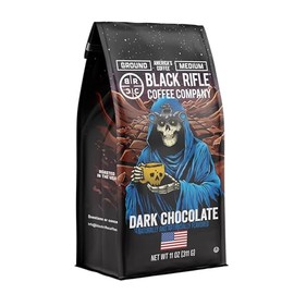 Black Rifle Coffee Company Ground Coffee Dark Roast - Roasted Blend Made from Pure Arabica Beans - Colombian & Brazilian Beans - Veteran Founded & American Made (Freedom Fuel, 12oz Bag)