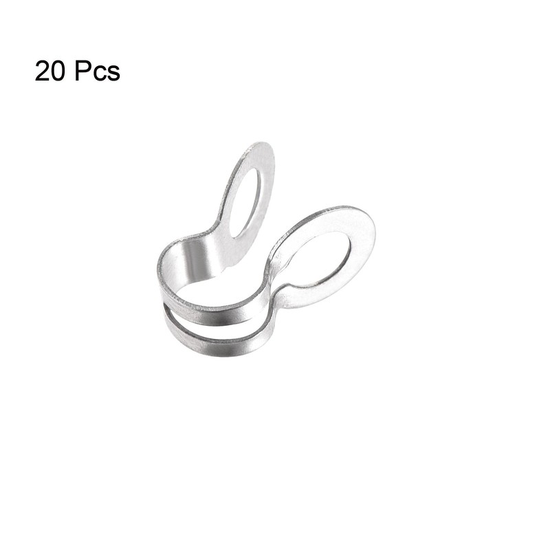 sourcing map Ball Chain Connector, 3mm 3.2mm Double Ring Style