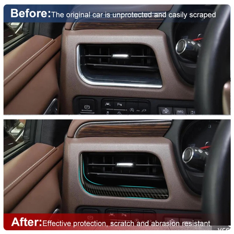 CheroCar Car Interior Side A/C Air Vent Outlet Strip Cover
