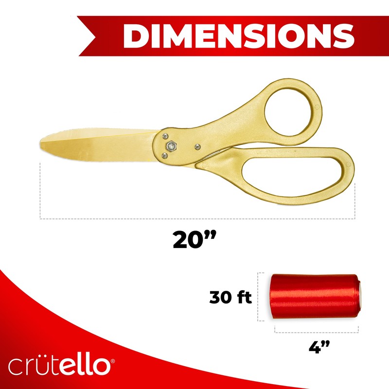 Crutello Ribbon Cutting Ceremony Kit - Grand Opening Ribbons and