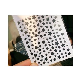 Glitter Star Nail Stickers Shiny Stars Self Adhensive Nail Decals Me016 Black Nail Wraps Art Stickers Manicure Supplies for Women for Home Nails Full Long Lasting Easy Apply and Remove