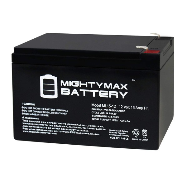 Mighty Max Battery ML15-12 - 12V 15AH SLA Brand Product