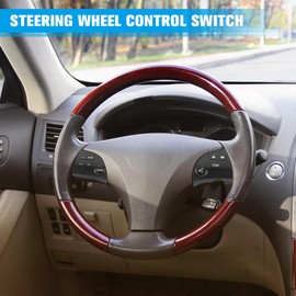 Guteauto 2Pcs Left and Right Side Steering Wheel Volume Control Switch Button Fit for Lexus ES350 6 Cyl 3.5L 2007-2010 (2GRFE; 2GRFE; GSV40L-BETGKA) Replace 84250-33190-C0