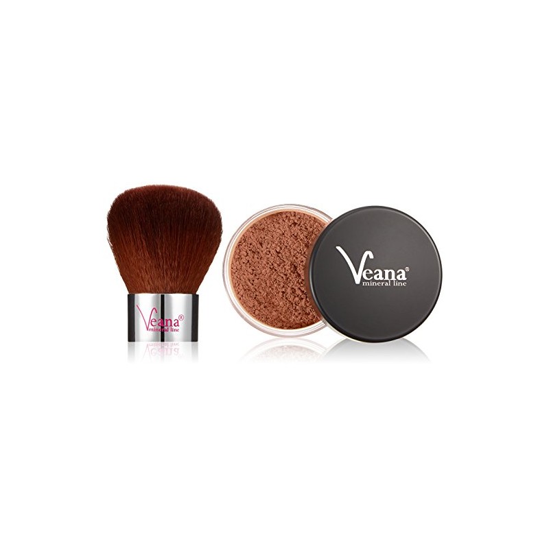 Veana Mineral Line Foundation with Kabuki, Cocoa 9 g