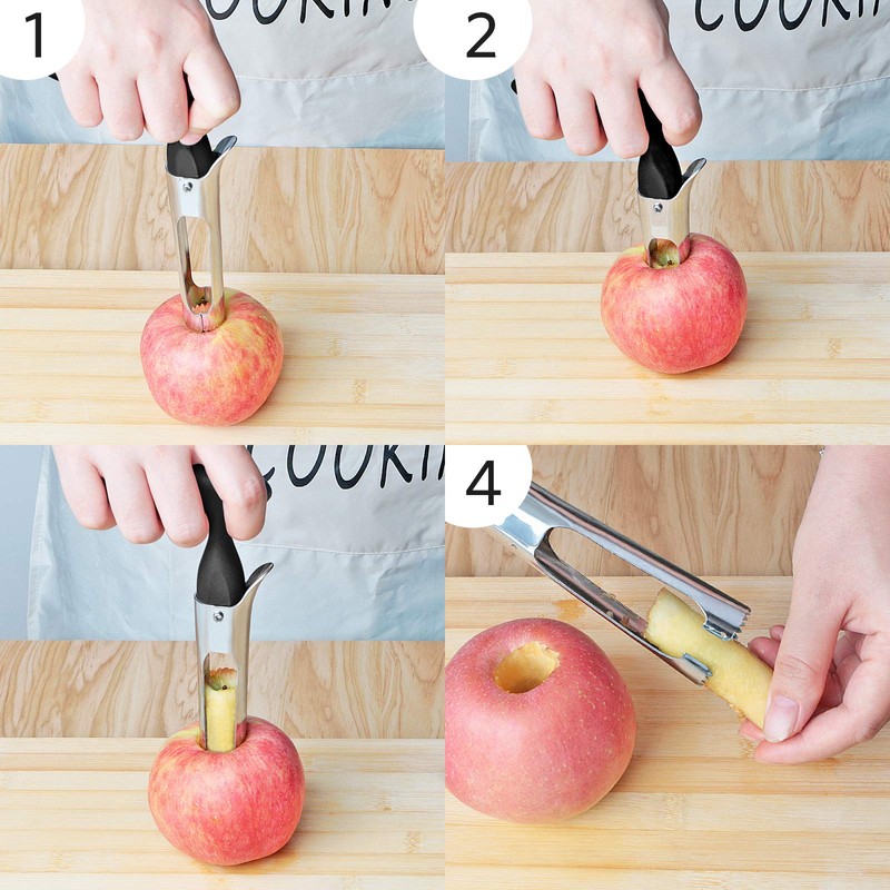 Asdirne Apple Corer, Apple Corer Remover with ABS Handle and