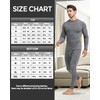 UNIQUEBLLA Long Johns Thermal Underwear Set for Men Thermal Base