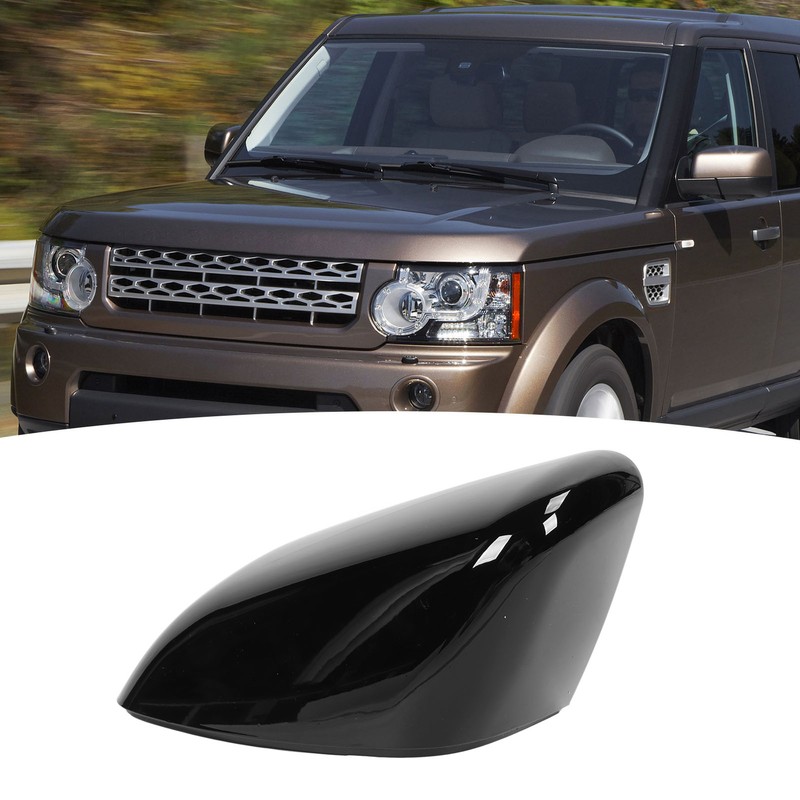 Rearview Mirror Cap Glossy Black Protective Wing Mirror Cover Cap