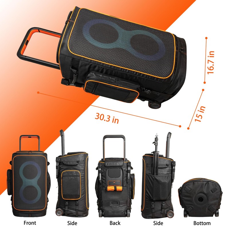 Jeachan Speaker Bag Carry Case Compatible with JBL PartyBox 520,