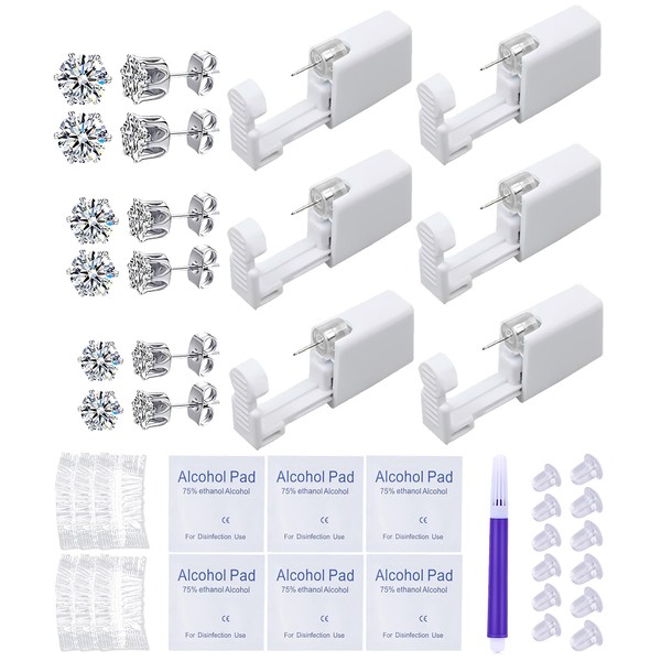 VitaCool Ear Piercing Kit Disposable Ear Cartilage Piercing Gun Kit