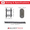 AlveyTech 42 Link 1/2" Pitch 420 Chain - Replacement Links