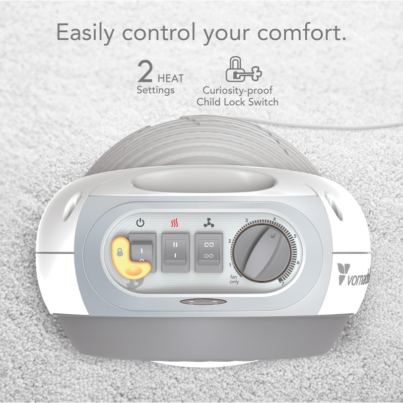 Vornadobaby Tempa Nursery Space Heater, Electric Space Heater for Baby