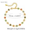 Yumikoo 18k Gold Plated Anklet Butterfly Cubic Zirconia Ankle Bracelets