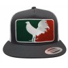 Yupoong El Gallo Blanco Hat Dark Grey White Mesh Logo