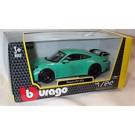 Bburago P0RSCHE 911 GT3 2021 Turquoise Car 1:24 scale diecast model