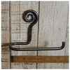 BEAUTIFUL HANDWROUGHT IRON SPIRAL TOILET ROLL HOLDER WALL MOUNTED TISSUE