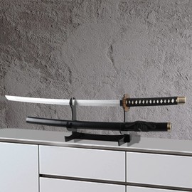 BYTOTU Desktop sword rack - acrylic - very suitable for displaying magic sword - sword - samurai sword - sword - stick, Chinese sword display (excluding sword) (acrylic - black)