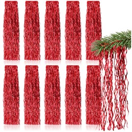com-four® wavy tinsel – Tinsel Garland Various Colours – Christmas Decoration for the Christmas Tree