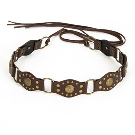 ILuvatar Women's Bohemian Style Rope Braid Waist Belt U33, Coffee-33, 200CM