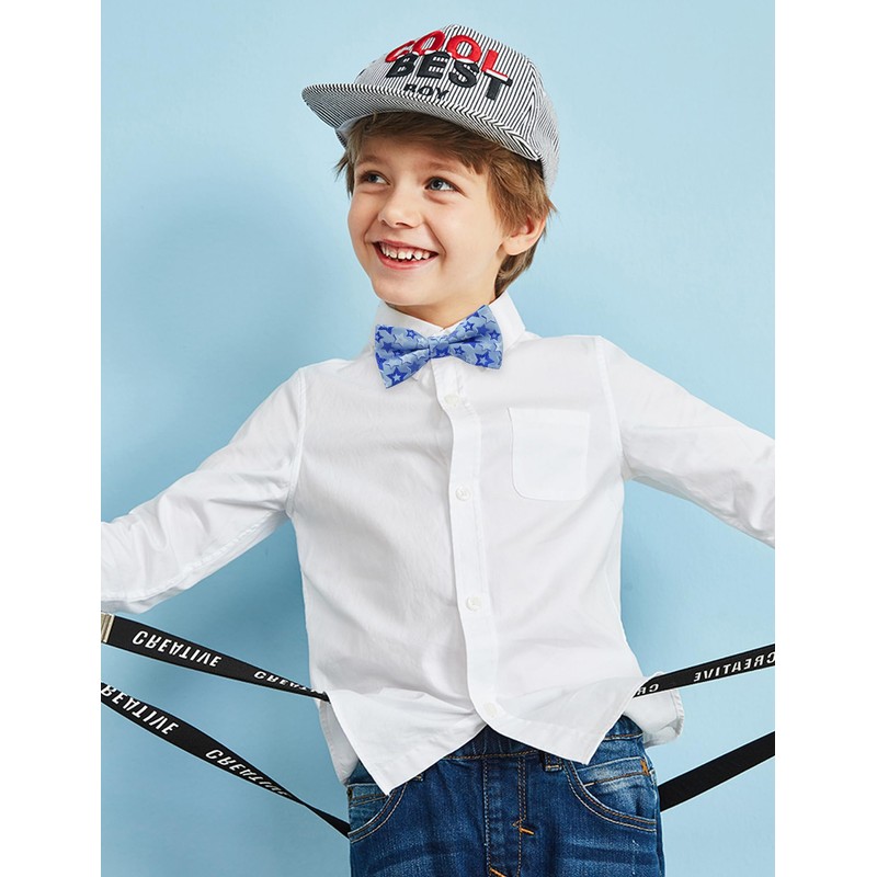 Alizeal Boys Printed Fun Novelty Pre-tied Kids Bow Tie, Light