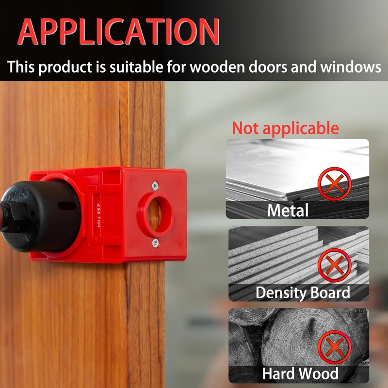 RKK Door Lock Installation Kit, Door Lock Carbon Steel Hole