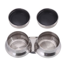 FTVOGUE Large Double Palette Cup Stainless Steel Artist Travel Painting Container with Lid for Oil Paint Megilp Turpentine Solvent