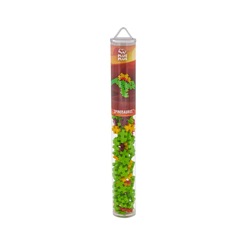 Plus-Plus 9604238 Creative Building Blocks Tube, Spinosaurus, Dinosaur, Ingenious Construction