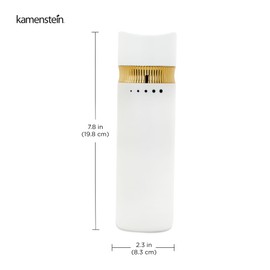 Kamenstein 8 inche Salt and Pepper Manual Grinder White